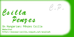 csilla penzes business card